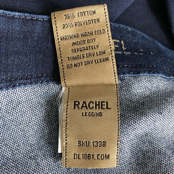 DL1961 Rachel Legging Denim Jeans with Stretch Size 32 Dark Wash - Picture 10 of 12